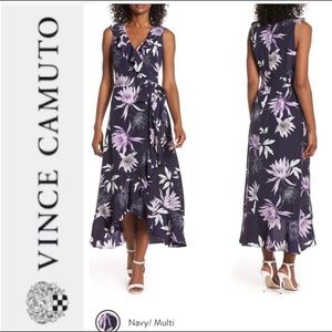 Vince Camuto Asymmetrical Floral Wrap Dress NWT!!